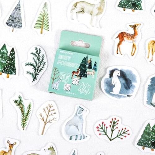 45 Pcs/Box Vintage Misty Forest Mini Paper Sticker Package DIY Diary Decoration Sticker Album Scrapbooking