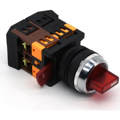 ANC-22/25 Waterproof instantaneous lighting rotary selector switch with LED