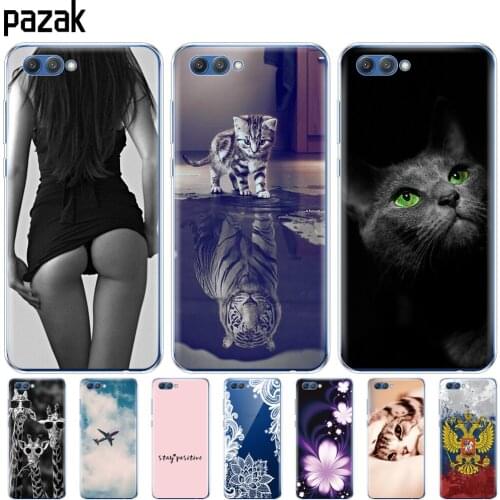 Silicone Case For huawei honor V10 VIEW 10 soft TPU Phone Back cover full 360 Protective phone shell new design