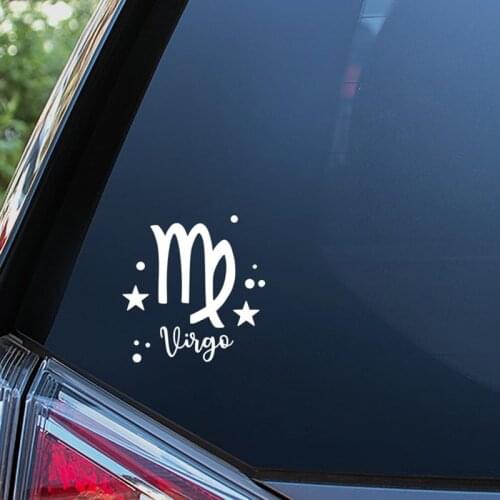 Black/Sliver Astrology -Virgo Zodiac Sticker Window Decal Vinyl Car Decals Decorative Car Decoration S209