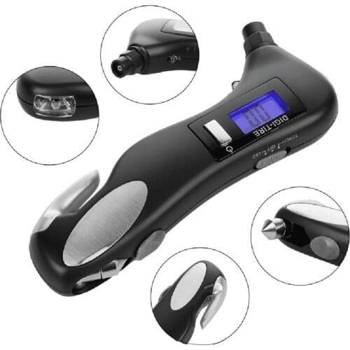 Digital Tire pressure gauge 2-150 PSI High-precision vehicle tire pressure monitoring car tire pressure gauge with LCD Display