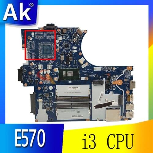 For Lenovo Thinkpad E570 E570C CE570 NM-A831 Laotop Mainboard NM-A831 Motherboard with i3 CPU DDR4 100% Fully Tested