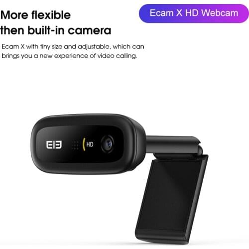 Ecam X 1080P Webcam HD Web Camera Auto Focus Built-In Microphone With Microphone USB Computer Camera