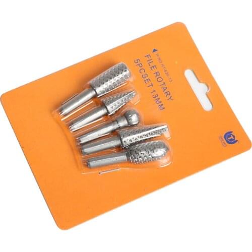5pcs hss Power Tools Woodworking rasp chisel shaped rotating embossed grinding head power tool engraving pattern cutter milling