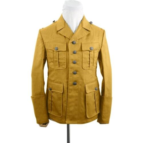 GUTA-024 WWII German DAK/Tropical Afrikakorps M40 officer sand field tunic