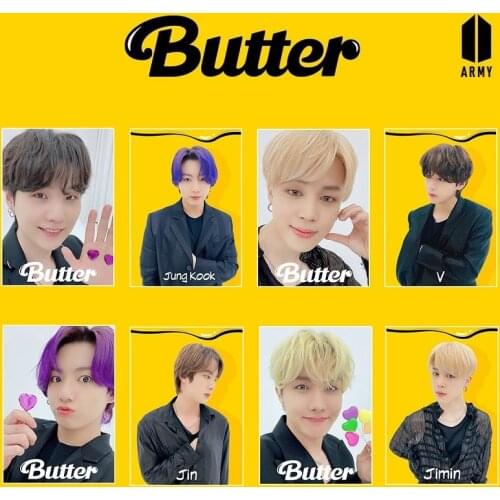 KPOP Bangtan Boys BUTTER Peripheral Poster Pictorial Concept Clip Photo And Photo Hanging Picture Hot Sale