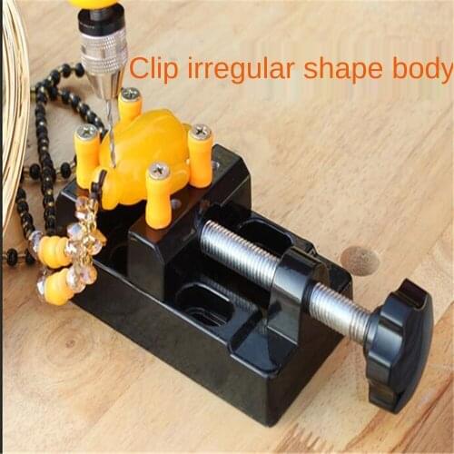 Miniature Aluminum Alloy Suction Cup Vise Household Small Flat-nose Pliers Wenwan Walnut Clamp Tool Engraving Drilling Machine