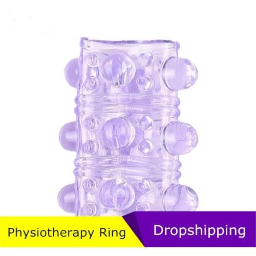 Penis Sleeve Reusable Condoms Dick Extension Cock Extender Enlargement Sex Toys For Men Gay Adult Penis Enlarger Sexual Toy