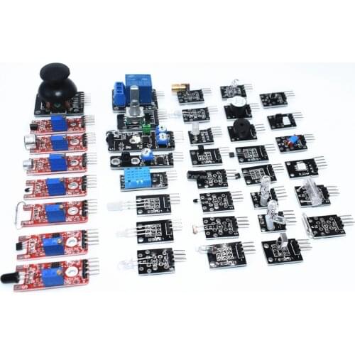 Sensor kit 37 in 1 Sensor Kit /RRGB/joystick/photosensitive/Sound Detection/Obstacle avoidance/buzzer