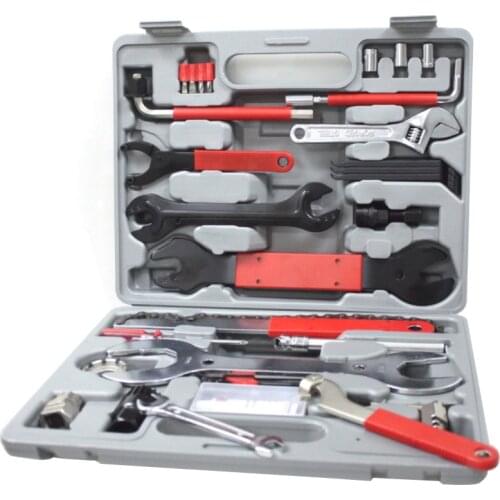 MTB/Road Bicycle Function Repair Tool Bike Repair Kit Screwdriver Wrench Equipment Universal Toolbox 44pcs/box Repair Tool Set
