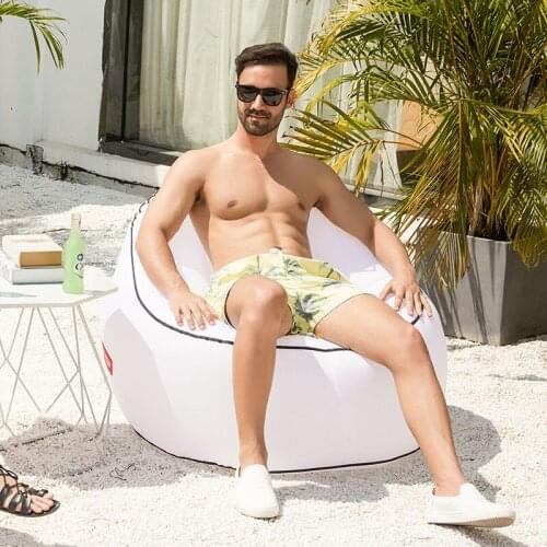 Inflatable sofa portable sleeping bag air sofa bed Super light pillow lifer sofa