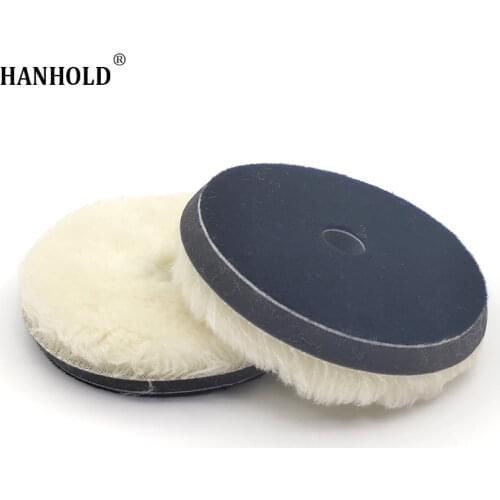 6'' Buffing Pads Wool Polishing Pad for Polisher Machine Waxing Polishing Buffing Car Polishing Pads for Car Paint Care Polisher