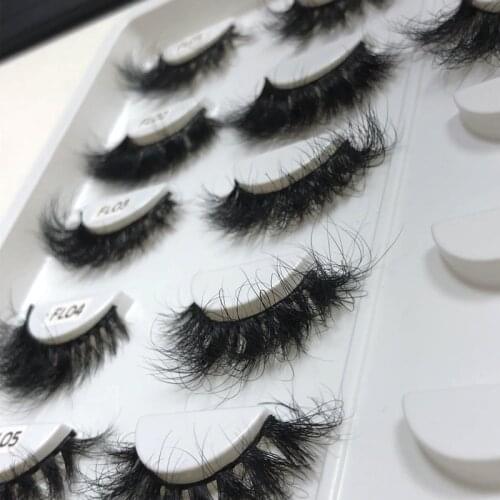 Buzzme Fluffy Mink Lashes Short Messy Wispy Natural Soft Eyelashes 18-22mm Hamdmade Real Mink Makeup False Eye Lash