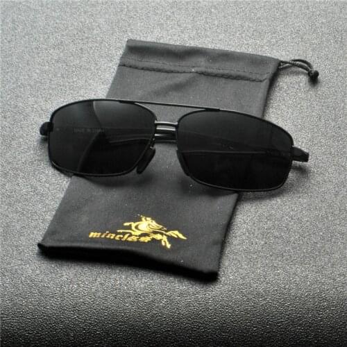 Small square Women Men Sunglasses Polarized Vintage Eyewear Driving Aluminum magnesium Sunglasses UV400 FML