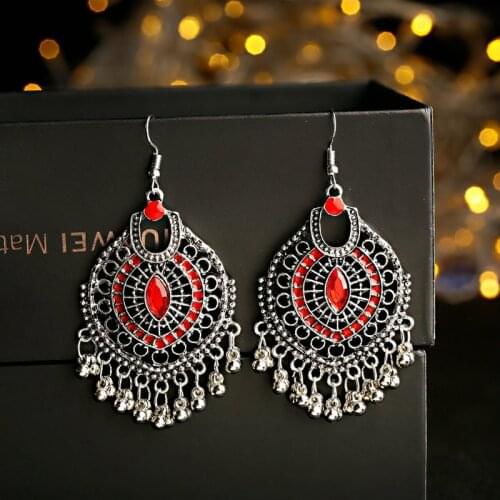 Vintage Hollow Hollow Earrings For Women Boho Jewelry Indian Earrings Tassel Earrings Pendientes Mujer