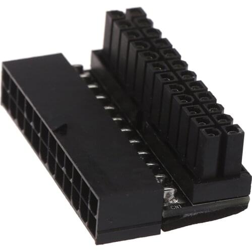 1pc EVA 24Pin ATX 24 pin to 24pin Power Plug Adapter Mainboard Motherboard Power Connectors Modular Power Supply Cables