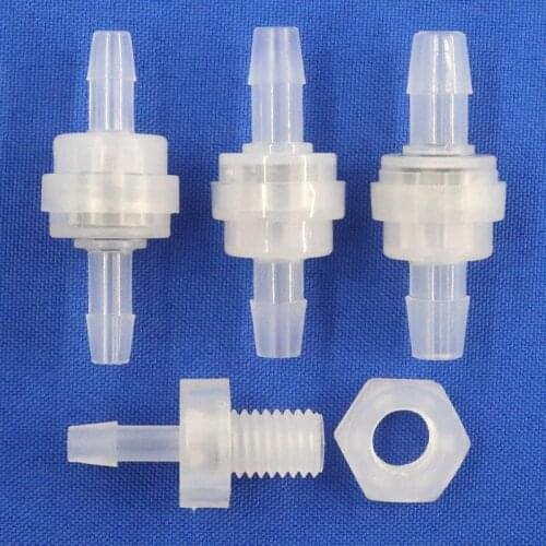 100~2pcs 5~8mm Fluororubber Plastic Check Valve Aquarium Tank Water Hose Drip Irrigation Water Pipe One-way Non-Return Valve