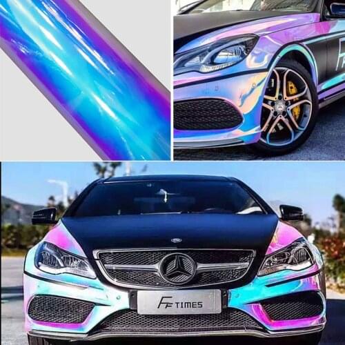 20/30/40/50/60cm*135cm Holographic Rainbow Chrome Car Sticker Laser Plating Car Body Wrap Film DIY Car Styling