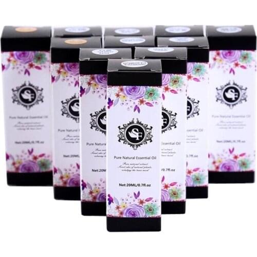 20ML Fragrance Dropper Essential Oil for Skin Care/ Aroma Diffuser/ Humidifier 12 Kinds Aromatic Water-Soluble Essential Oil