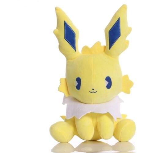 28cm TAKARA TOMY Jolteon Plush Toys Doll Pokemon Soft Stuffed Animals Dolls for Kids Children Birthday Gifts