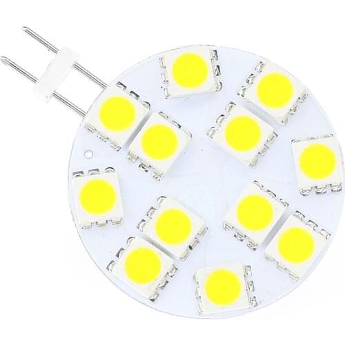 Free Shipment LED G4 SMD 5050 Wide voltage AC/DC10-30V Yachts Boats Ships Automobiles Carts 12PCS Bulb Lamp Lighting 10pcs/lot