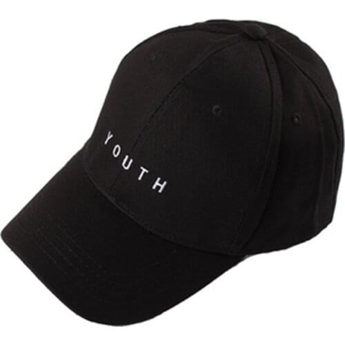 Summer Baseball Cap New Cotton Mens Hat Youth Letter Print Embroidery Solid Unisex Sunhat Women Men Hats Snapback Hip Hop Hat