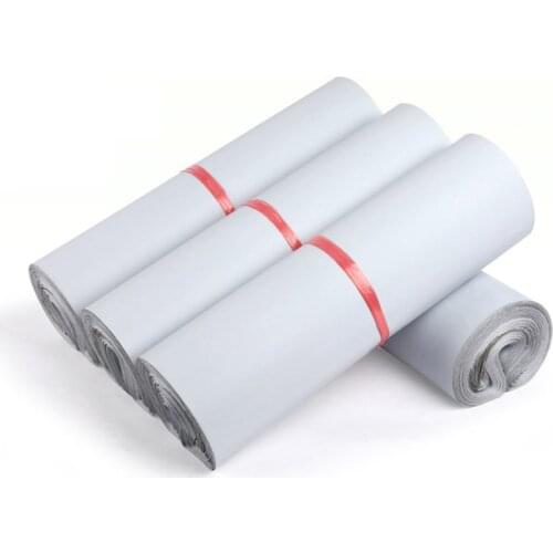 50pcs Biobased ECO Degradable Poly Mailer Bag White Packaging Shipping Plastic Envelope Waterproof Logistics Courier