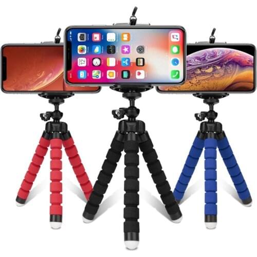 Mobile Phone Holder Tripods Flexible Octopus Bracket With Clip For iPhone11 Xiaomi Samsung Desk Camera Stand