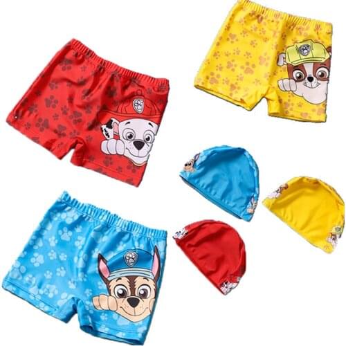 Paw Patrol Childrens Swimwear Boys Swimwear Boxer Briefs Baby Swimwear Big Kids Swimwear Hot Spring Swimwear
