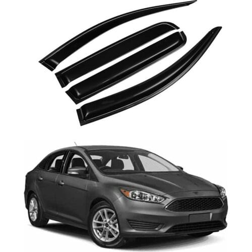 For Ford Focus 2 MK2 2007 2008 2009 2010 2011 Acrylic Side Door Window Vent Visor Sun Rain Deflector Guard Smoke Rain Shade