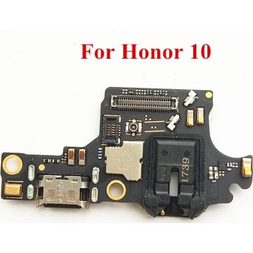 For Huawei Honor 10 Original USB Charging Port Dock Charger Connector Board Flex Cable With Earphone Jack Plug for Honor 10