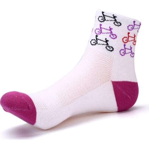 Fonoun Summer Women Sport Socks for Cycling Soft Comfortable Breathable Quick Dry Moisture Absorption FN7706