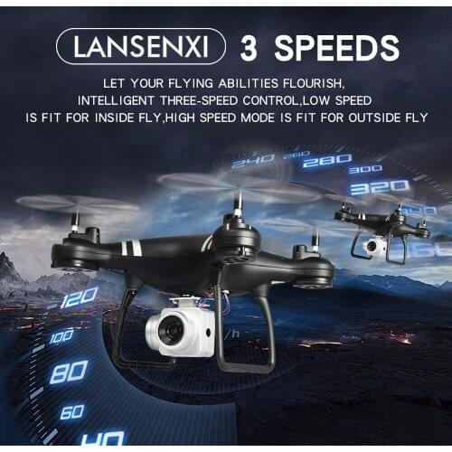 KY101 remote control drone HD aerial photography 4K pixel quadrotor elf toy white black red helicopter fixed height beginner