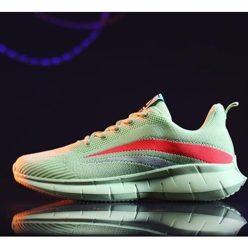 Hot New Mens Summer Sneakers Casual Shoes Mesh Breathable Light Man Shoes Black White Green Big Size 45 46 Zapatos De Hombre