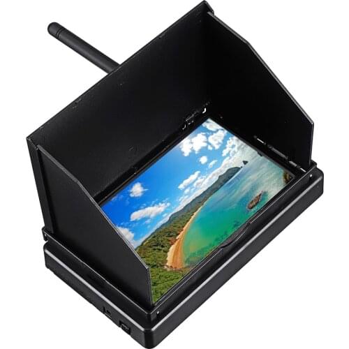 5.8G 48CH 4.3 Inch LCD 480x272 16:9 NTSC/PAL FPV Monitor Auto Search With OSD Build-in Battery For RC Multicopter FPV Drone Part