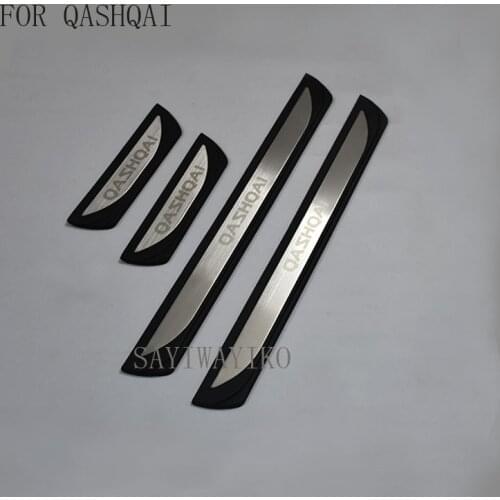Car Styling stainless steel door sill Scuff Plate Welcome Pedal FIT For Nissan Qashqai j11 2018 2016 2017 Accessories