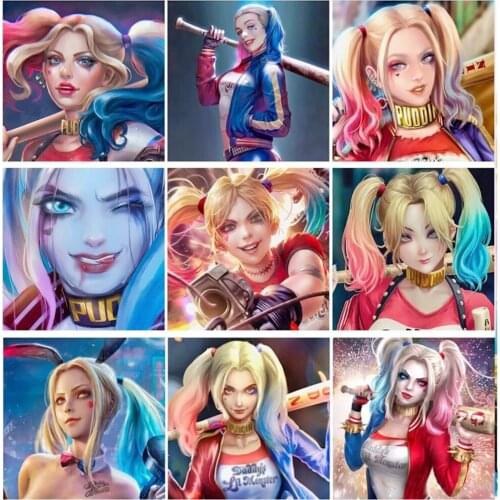 New 5D Diamond Painting Cartoon BasebalGirl Embroidery Rhinestone Cross Stitch Gift Home Office Decor Kids Adult Factory Direct