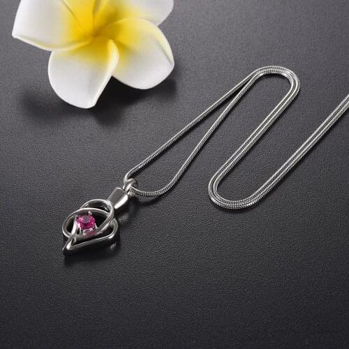 Retro Wire Heart ashes Urn Pendants Memorial Jewelry Light Zirconia Memorial Ash Keepsake Urns Necklace For Pet/Human Ashes