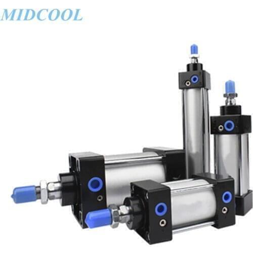 Air Cylinder SC Series Bore 80mm SC80 Standard Double Acting Pneumatic Cylinder 25 50 75 100 125 150 175 200 250 300mm Stroke