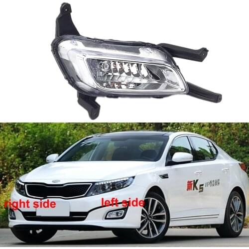 For Kia K5 2014 2015 Fog Lamp Driving Car Front Bumper Grille Signal Lamp Fog Lights Assembly