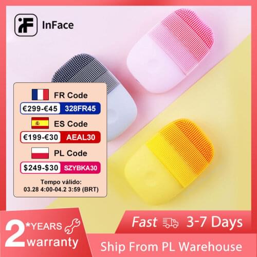 InFace Facial Cleansing Brush Face Skin Care Tools Waterproof Silicone Electric Sonic Facial Cleanser Beauty Massager for face