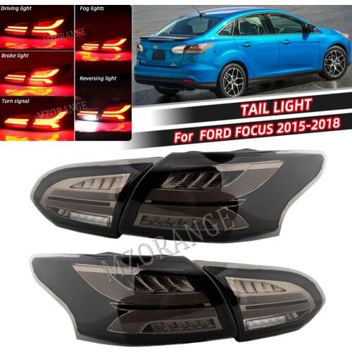 Car Styling For Ford Focus Tail Lights 2015-2018 For Focus Sedan LED Tail Lamp LED DRL Signal Brake Reverse auto Accessories