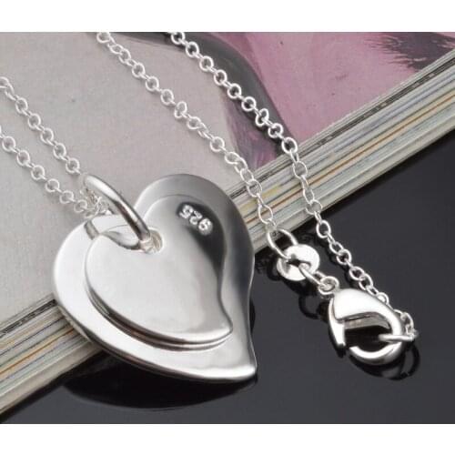 Women Necklace Exquisite Heart Necklace for Mom Love Shaped Necklace Romantic Fashion Classic Pendant Chain Necklace LXH