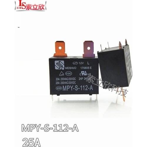 10pcs New Relay Mpq4-s-112d-a MPY-S-112-A 12v Electric Water Heater Air Conditioner Internal Relay 12v Dc12v 25a 250vac 4pin