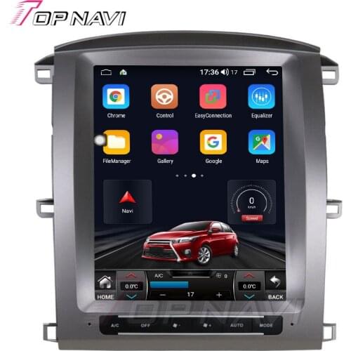 Android 10.0 Octa Core 6G+128G For Toyota LC100 2003-3007 Auto GPS Navigation Radio Stereo 12.1 Inch Tesla Style Tape Recorder