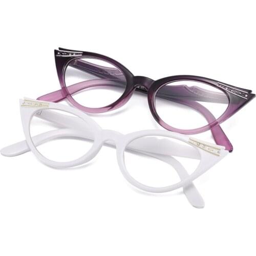 Brand Women Cat Eye Reading Glasses Diamond Presbyopic Eyewear Vintage Magnifier Diopter +1.0 +1.5 +2.0 +2.5 +3.0 +3.5