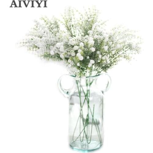 Gypsophila Artificial Flower Baby Breath Fake Silk Floral Plant Snow Babysbreath Home Wedding Party Decoration DIY Products