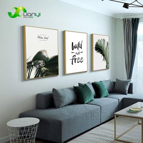 Leaf Nordic Canvas Painting Home Decor Nordic Plant Poster Cactus And Prints Wall Picture For Bedroom Living Room Decor Unframed