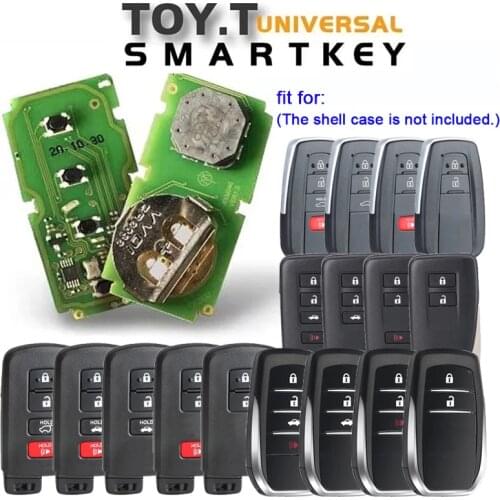 KEYECU Xhorse VVDI XM Smart Universal Remote Key for Toyota 8A for KEY TOOL Plus Max VVDI2 VVDI Mini Support Renew and Rewrite