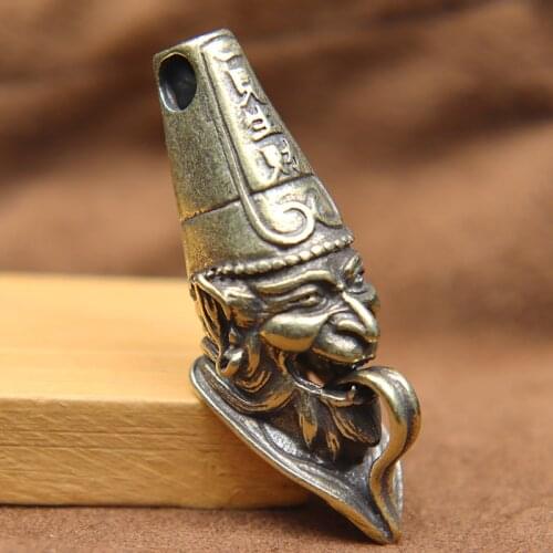 Long Tongue China Ghost Officer Lucky Knife Bead Paracord Lanyard Pendant DIY Bracelet Accessories Make You Rich Feng Shui Charm